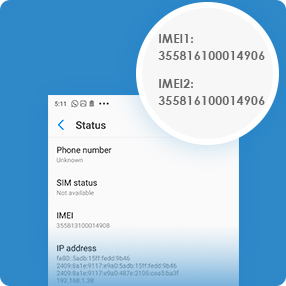 International Mobile Equipment Setting